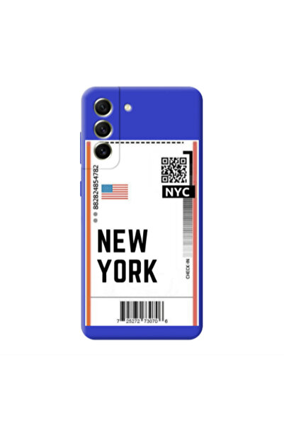 Other Samsung S21 New York NYC Blue Colored Silicone TPU Θήκη