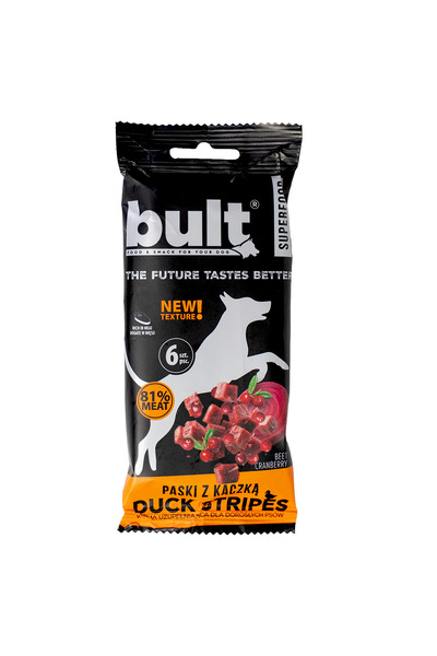 Bult Gustare câini, Bult, 6 buc, Carne de Rață Paski, Câini Adulți, Susține S...