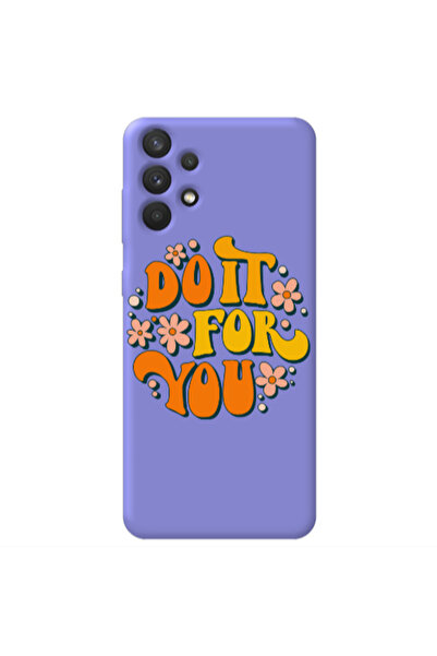 Other Samsung A32 4G Do it For You Purple Colored Silicone TPU Θήκη