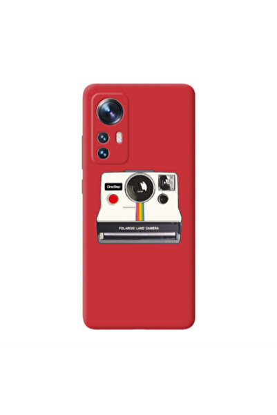 Other Xiaomi Mi 12 Pro Polaroid land camera Red Colored Silicone TPU Θήκη
