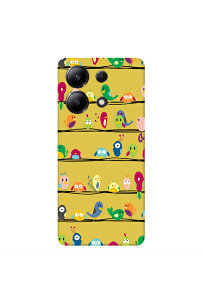 Other Xiaomi Redmi Note 13 4G birds Yellow Colored Silicone TPU Θήκη