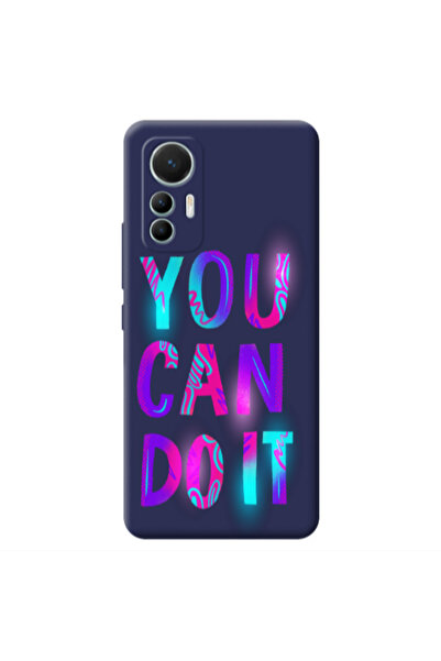 Other Xiaomi Mi 12 Lite You Can Doit Dark blue Colored Silicone TPU Θήκη