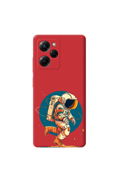 Other Xiaomi Poco X5 Pro Run Space Red Colored Silicone TPU Θήκη