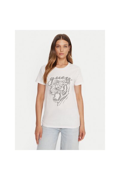 Guess Tricou de damă W5BI32K9RM1 Alb