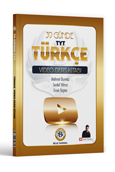 Bilgi Sarmal Yayınları Emek Taştan İle TYT Türkçe 39 Günde Video Ders Kitabı ...