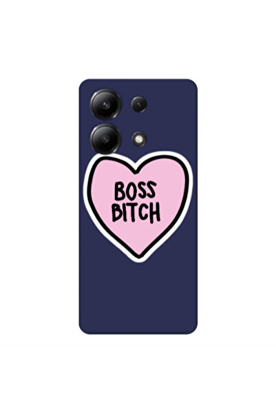 Other Xiaomi Redmi Note 13 4G Boss Bitch Dark blue Colored Silicone TPU Θήκη