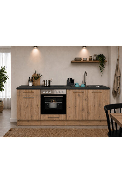 Tdesigno Giva Mutfak 3 Kapaklı-1 Çekmeceli Alt Modül -Çok Amaçlı Dolap-Fırın ...