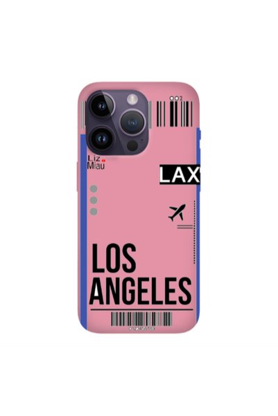 Other Apple iPhone 14 Pro Los angeles Pink Colored Silicone TPU Θήκη