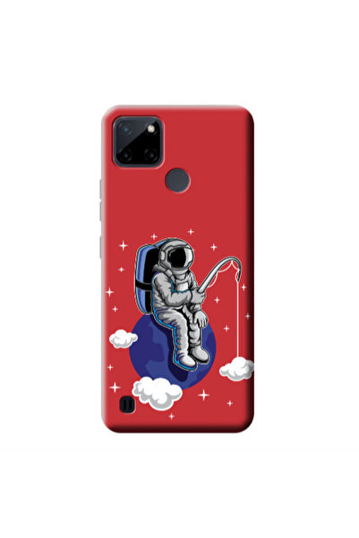 Other Realme C25Y Fishing space Red Colored Silicone TPU Θήκη