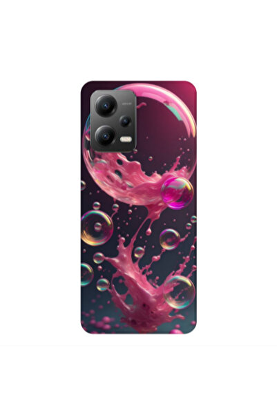 Other Xiaomi Poco X5 Pink balloon Transparent Silicone TPU Θήκη