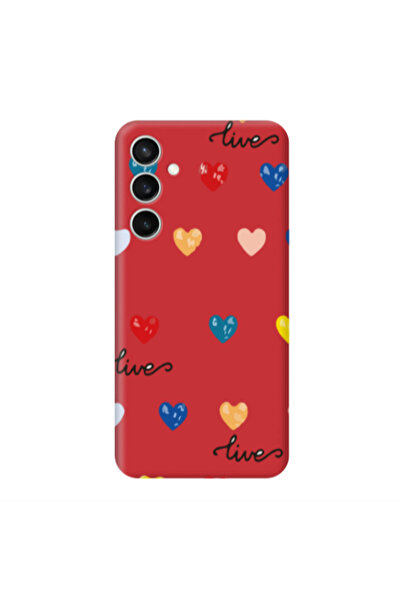 Other Samsung S24 Plus Heart Lives Red Colored Silicone TPU Θήκη