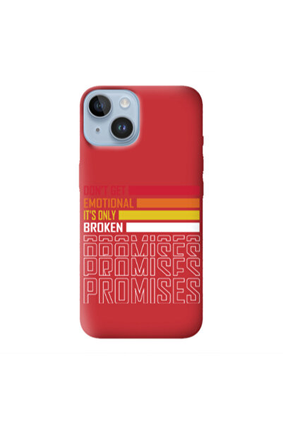 Other Apple iPhone 14 Plus Dont Get Emotional Red Colored Silicone TPU Θήκη