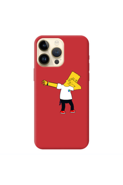 Other Apple iPhone 13 Pro Max Simpsons2 Red Colored Silicone TPU Θήκη