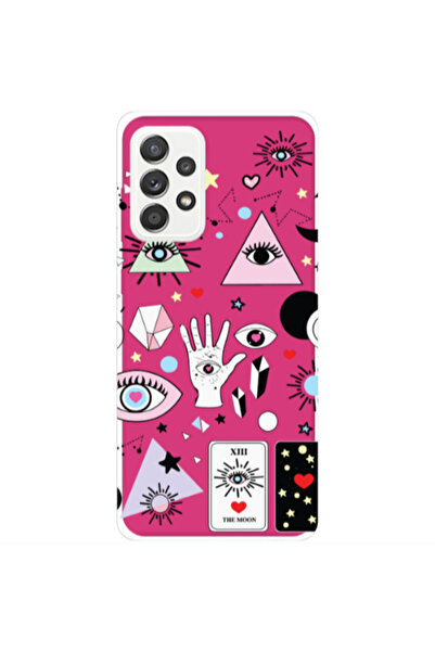 Other Samsung A52 Pyramid eyes Fuchsia Colored Silicone TPU Θήκη
