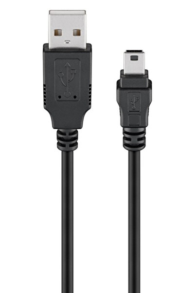 goobay καλώδιο USB σε USB Mini 50768, copper, 480Mbps, 5V, 3m, μαύρο