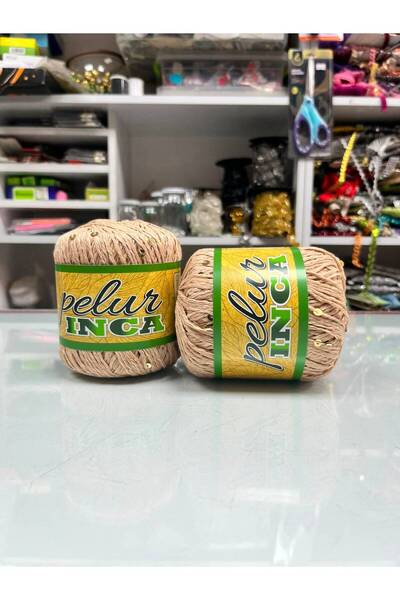 Pelura Pullu Örgü İpi Cotton-pamuk İnce Pullu Örgü Ipi % 75 Pamuk 50 gr
