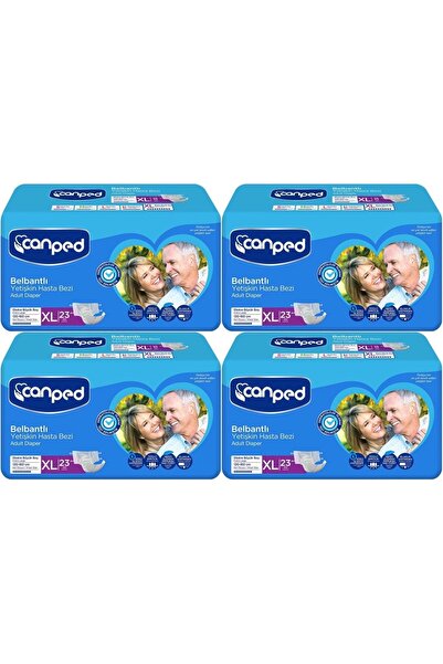 Canped Yetişkin Bezi Bel Bantlı Tekstil Yüzey XL - Ekstra Large - Extra Large...
