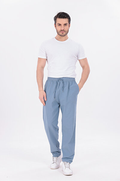 blayn jeans Black Trace Men's Hambez Linen Trousers