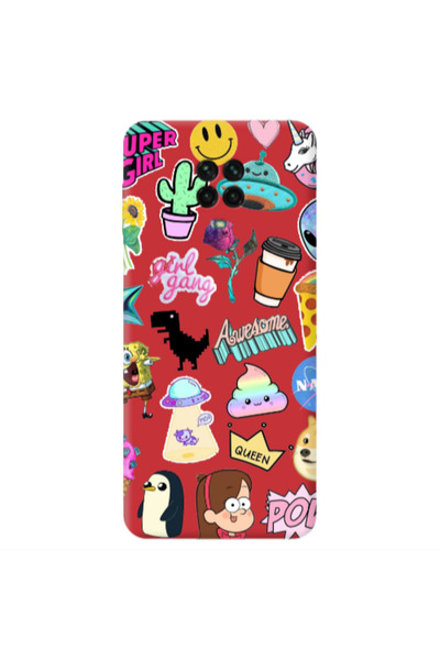 Other Xiaomi Redmi Note 9 Pro Cartoon queen Red Colored Silicone TPU Θήκη