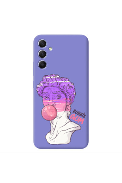 Other Samsung A34 Pin Bubble Purple Colored Silicone TPU Θήκη