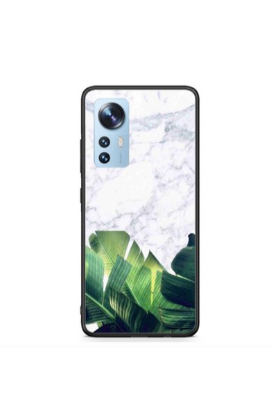 Other Xiaomi Mi 12 Marble Laves Black Glossy Θήκη