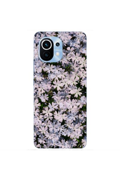 Other Xiaomi Mi 11 Flowers white Transparent Silicone TPU Θήκη