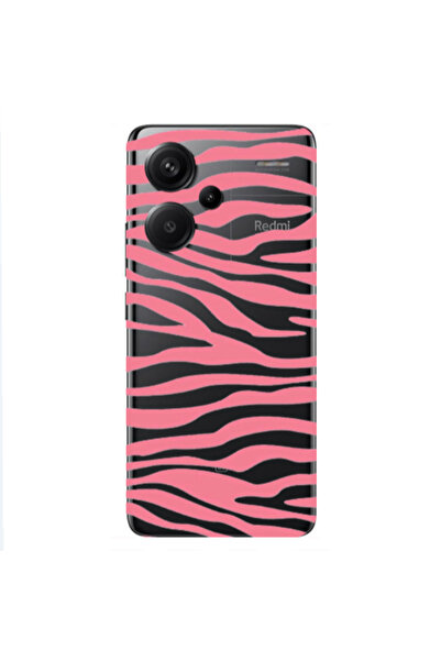 Other Xiaomi Redmi Note 13 Pro+ 5G Pink Zebra Transparent Silicone TPU Θήκη