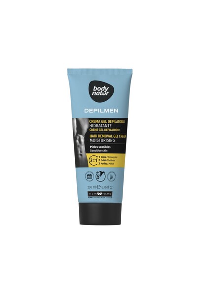 Body Natur Gel depilator hidratant pentru bărbați, piele sensibilă, aloe vera...