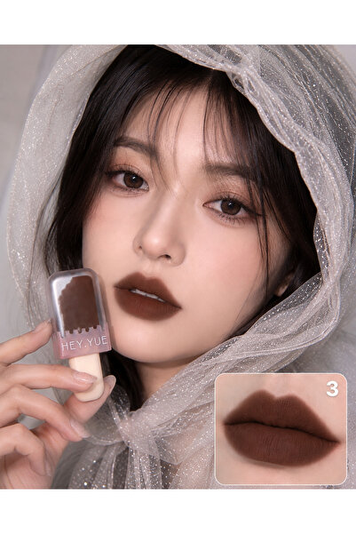 Kozmetik Hey.Yue 03 Velvet Matte Lipstick - Smokey and Alluring Lips Series