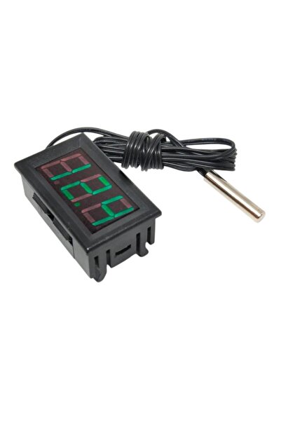 OEM Termometru Digital LED cu Sonda, -50°C +110°C, 5-12V, Rosu / Verde / Alba...