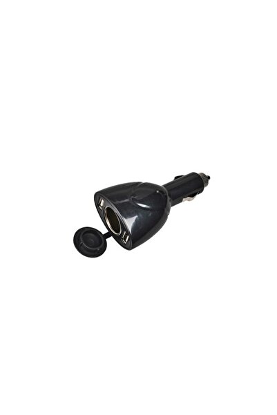 AUTOMAX Priza auto tripla 12V DC , cu 1 iesire DC + 2 iesire USB