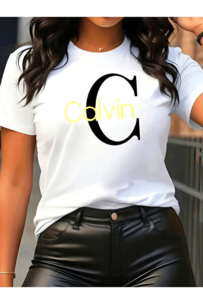 86033 Women'S Casual Letter Print Crew Neck T-Shirt | Loose Fit, Medium Stret...