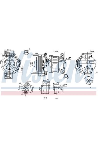 Nissens Compresor Aer Conditionat Clima ALFA ROMEO STELVIO