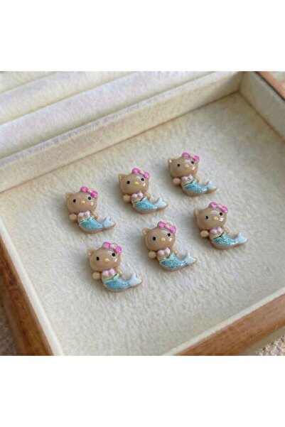 choice2 04-11mm 13mm 100Pcs/bag KT Kitty & Dolphin Nail Charms - Cute Cartoon...