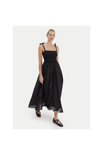 Karl Lagerfeld Rochie de vară pentru femei A2W46009 Negru