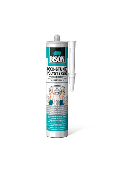 Bison Adeziv pentru polistiren si profile decorative Stucco, 470 g
