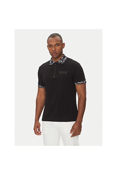 VERSACE JEANS COUTURE Polo bărbați 78GAGT02 CJ01T Negru