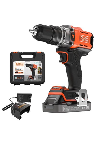 Black&Decker Black & Decker BCD383D1XK 18V Cordless Hammer Drill Driver 45 Nm...