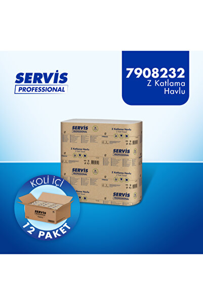 Professional Z Katlı Kağıt Havlu 20x21 cm 200 Yaprak 12'li Koli