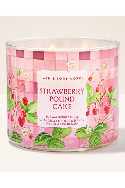 Bath & Body Works Strawberry Pound Cake Büyük Mum 411 g