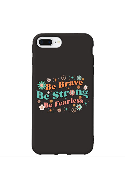 Other Apple iPhone 7 Plus Be Brave Black Colored Silicone TPU Θήκη