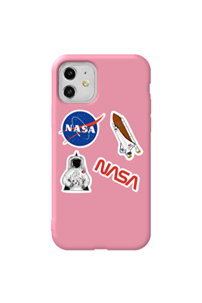 Other Apple iPhone 11 Nasa Pink Colored Silicone TPU Θήκη
