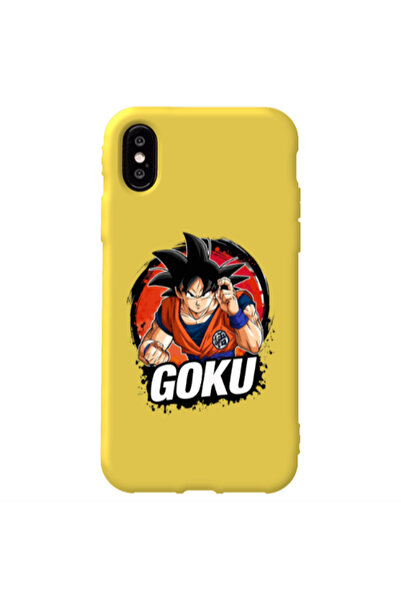 Other Apple iPhone Xs Max Dragon Ball Yellow Colored Silicone TPU Θήκη