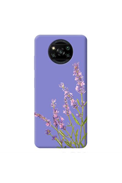 Other Xiaomi Poco X3 /X3 Pro Flowers 8 Purple Colored Silicone TPU Θήκη