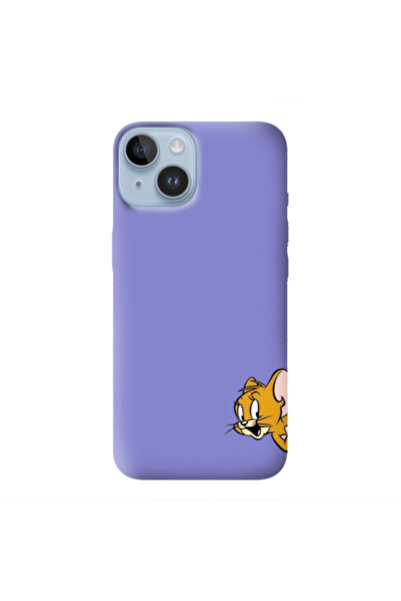 Other Apple iPhone 14 Plus Jerry 2 Purple Colored Silicone TPU Θήκη