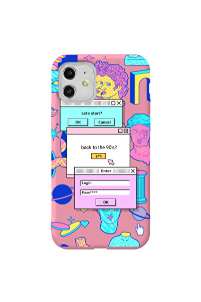 Other Apple iPhone 11 Enter Login Pink Colored Silicone TPU Θήκη