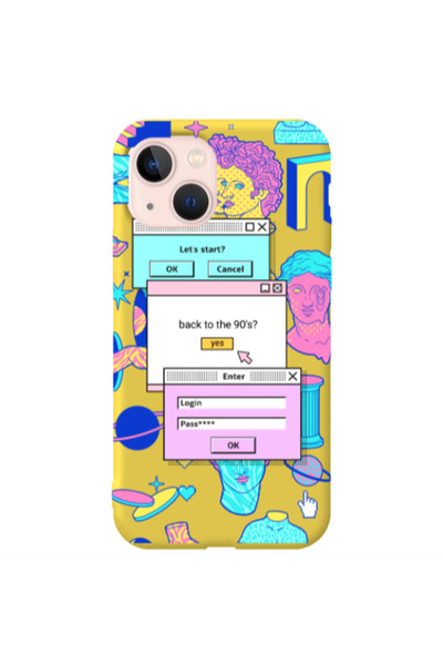 Other Apple iPhone 13 Enter Login Yellow Colored Silicone TPU Θήκη