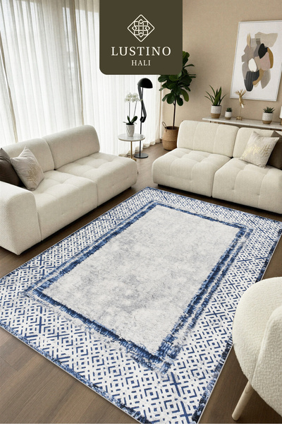 Lustino Halı Yıkanabilir Halı Kaymaz Taban Leke Tutmaz Salon Halısı Mutfak Ha...