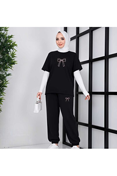EFFRENATU Basic Oversize T-Shirt and Pants Set – Comfortable Fit, Casual Spor...