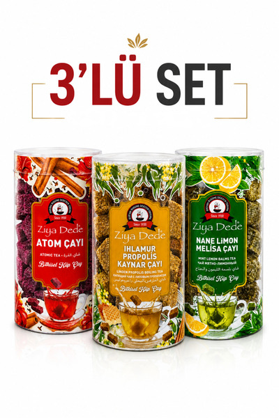 Ziyadede Atom Çayı | Nane Limon Melisa | Ihlamur Propolis 3x170 Gram